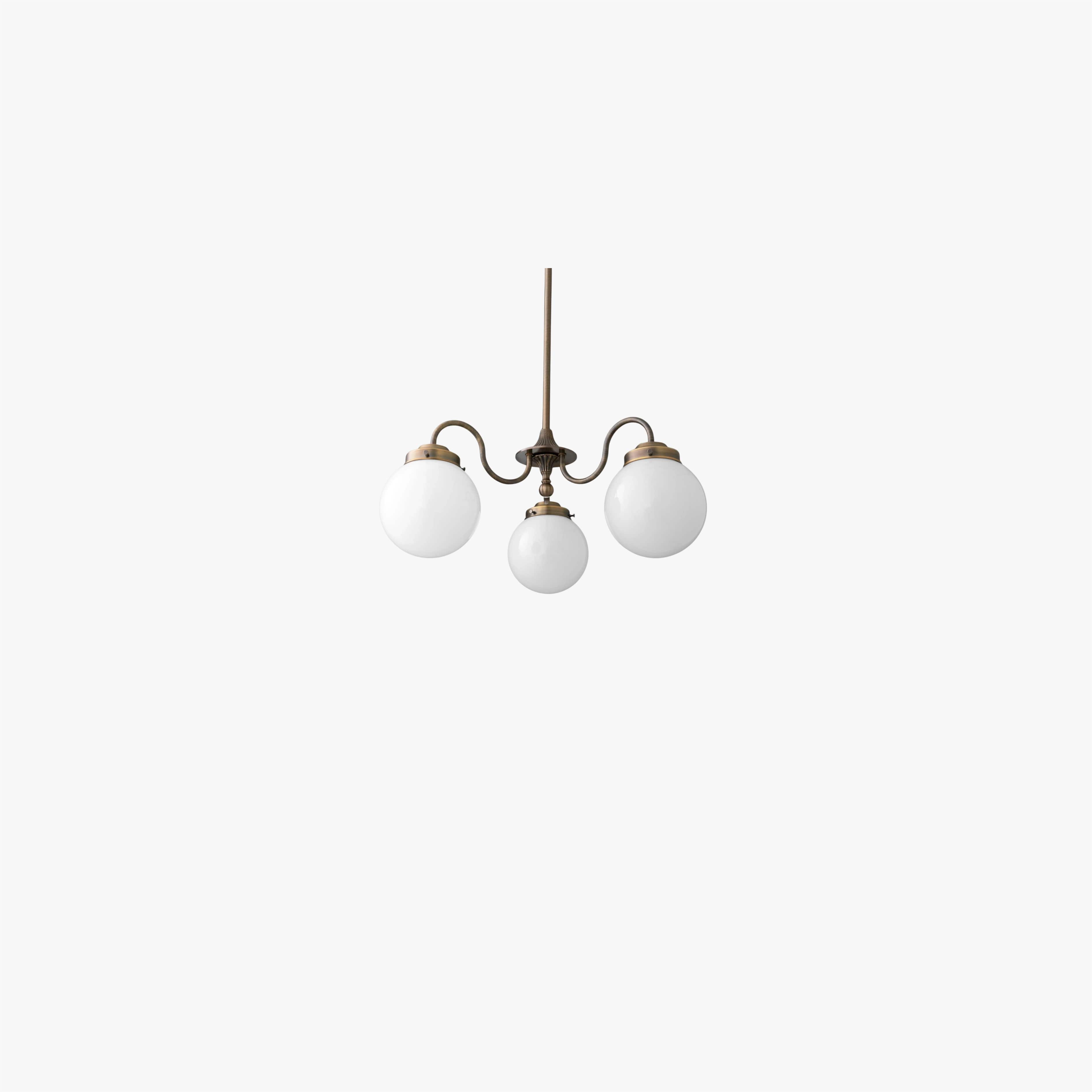 Pearl 3-Light Glass Chandelier