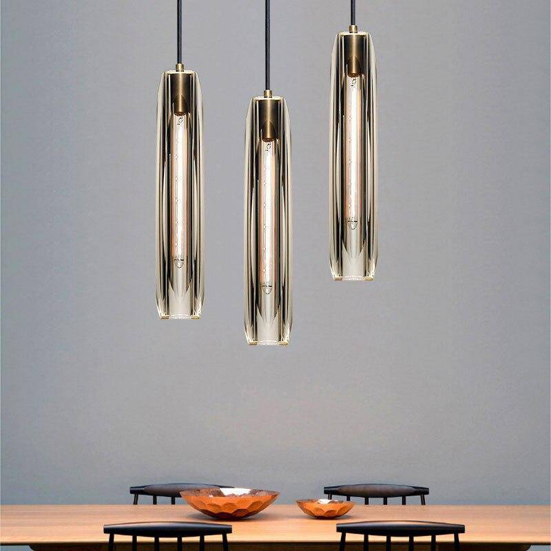 Arisha Brass Designer LED Glass Pendant Lamp - Letslighting