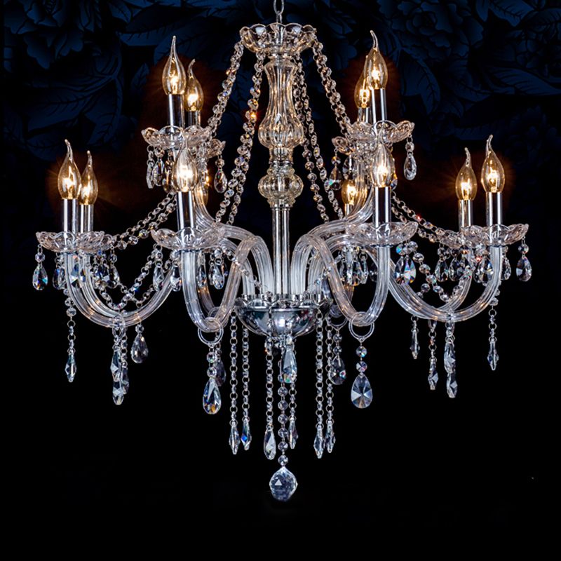 Silva Luxury Candlestick Crystal Chandelier - Letslighting