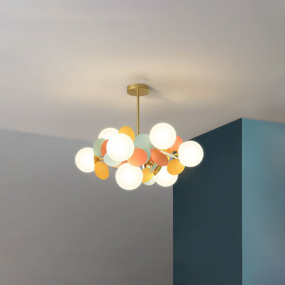 Aria Multicolored Flower Branch Chandelier Living Room - Letslighting