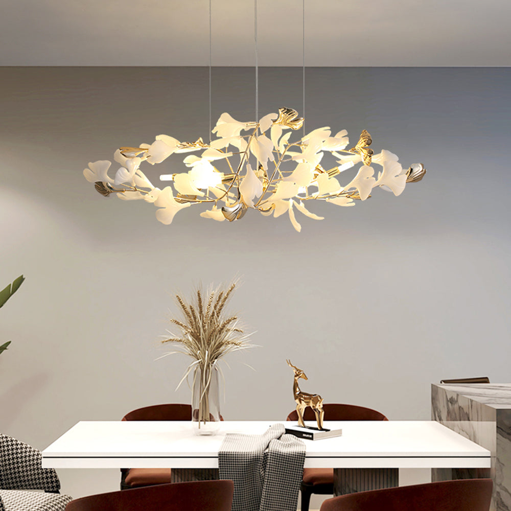 Olivia Modern Petal Shaped Ceramic Chandelier Dining Room - Letslighting