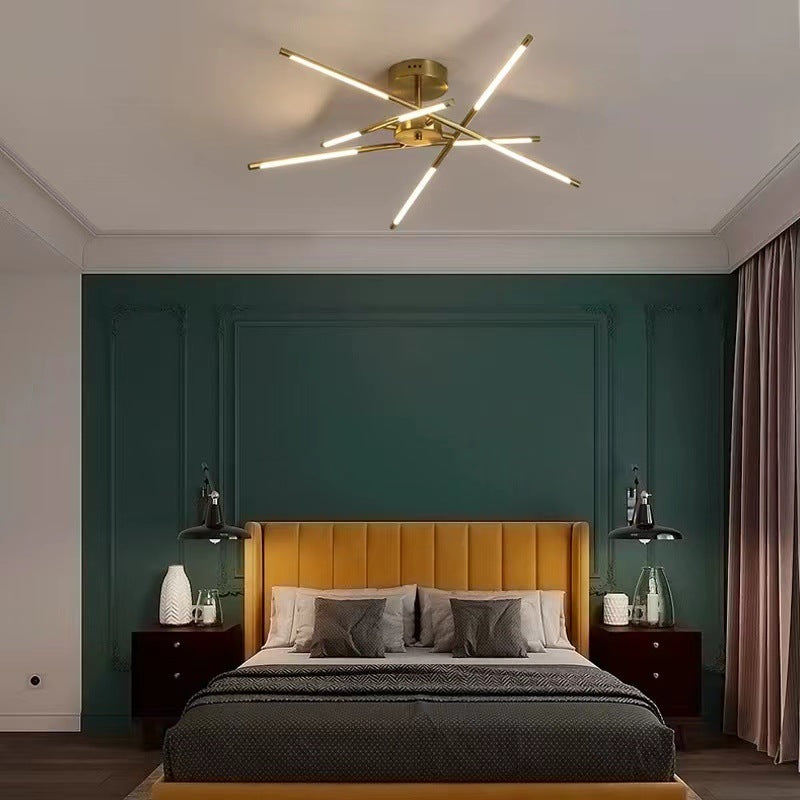 Arisha Modern Linear Metal Acrylic Ceiling Light