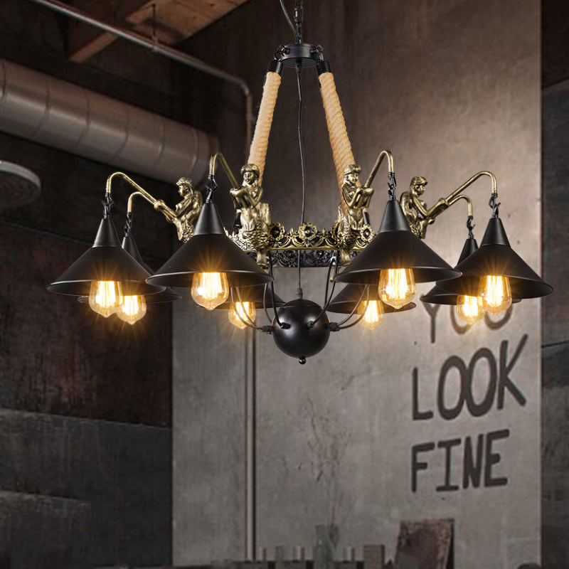 Epoch Vintage Trumpet Chandelier Living Room Restaurant - Letslighting