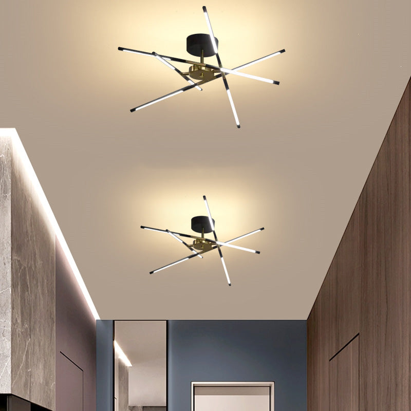 Arisha Modern Linear Metal Acrylic Ceiling Light