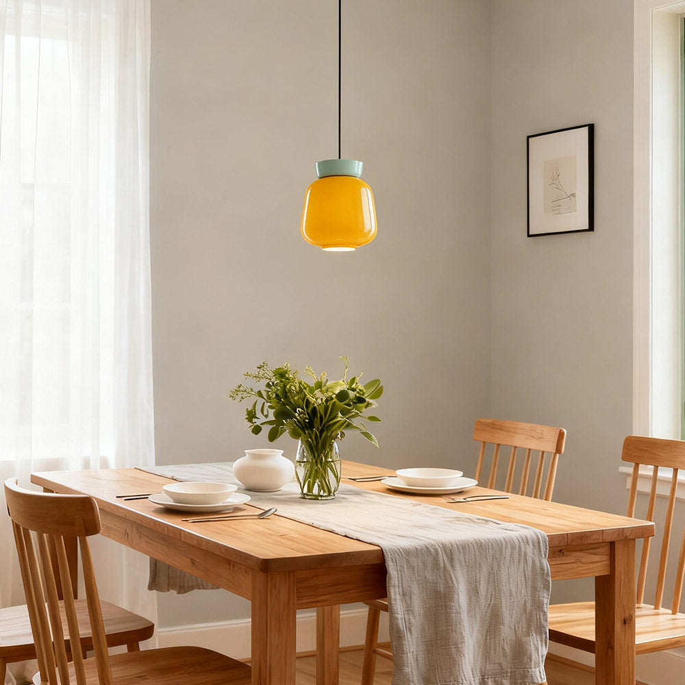 Hues Ceramic Bowl Pendant Light
