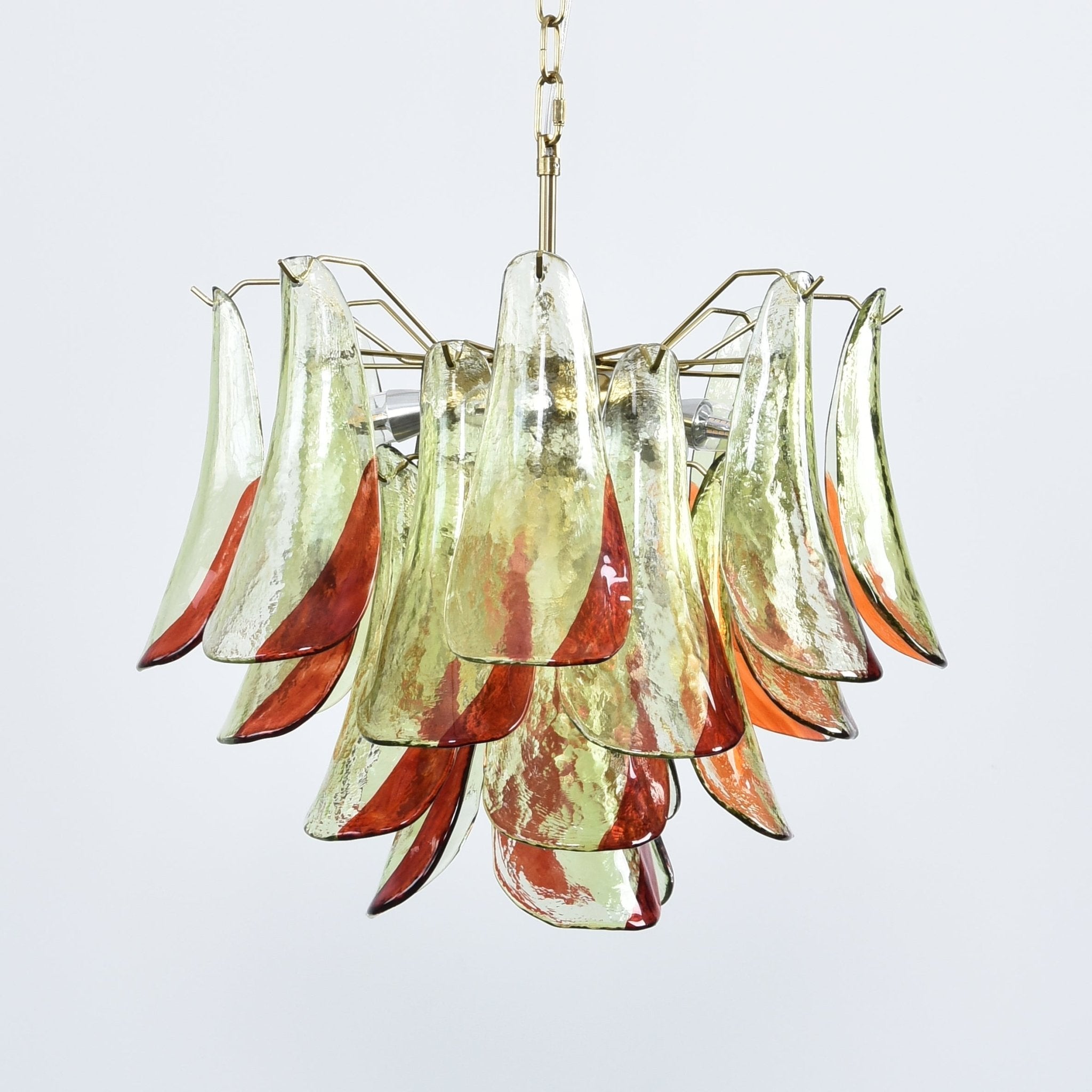 Aurora Chandelier Murano Glass Petal Elegant - Letslighting