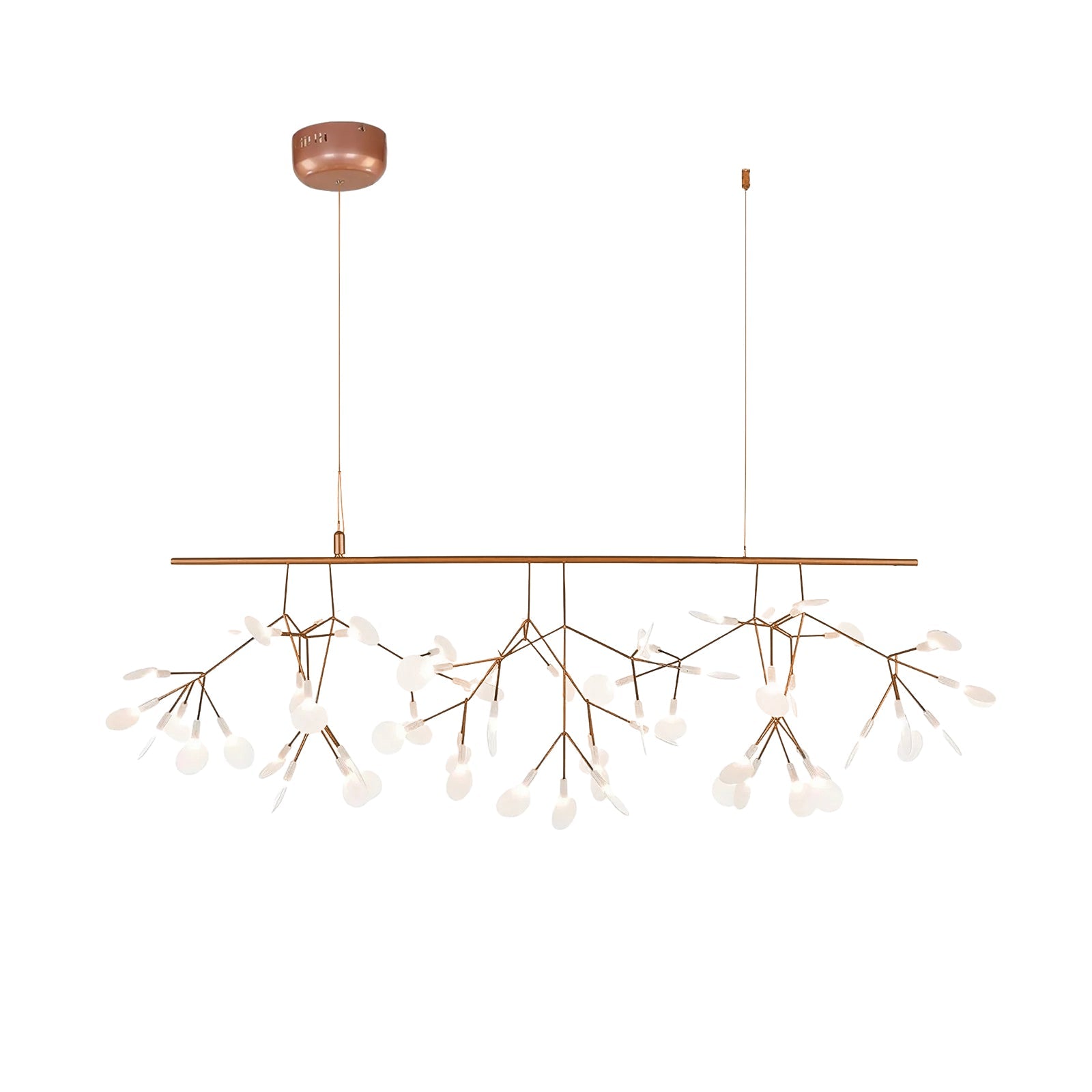 Lustra Chandelier Rose Gold Firefly LED Branch - Letslighting