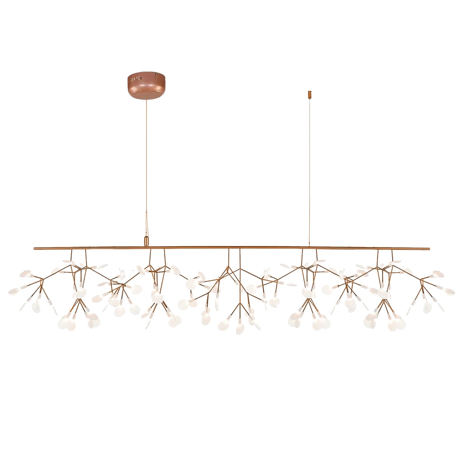 Lustra Chandelier Rose Gold Firefly LED Branch - Letslighting