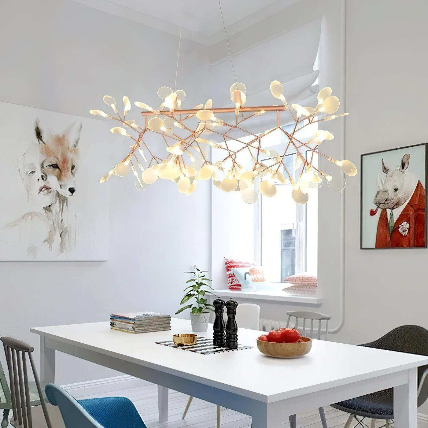 Lustra Chandelier LED Branch Long Linear Artistic - Letslighting