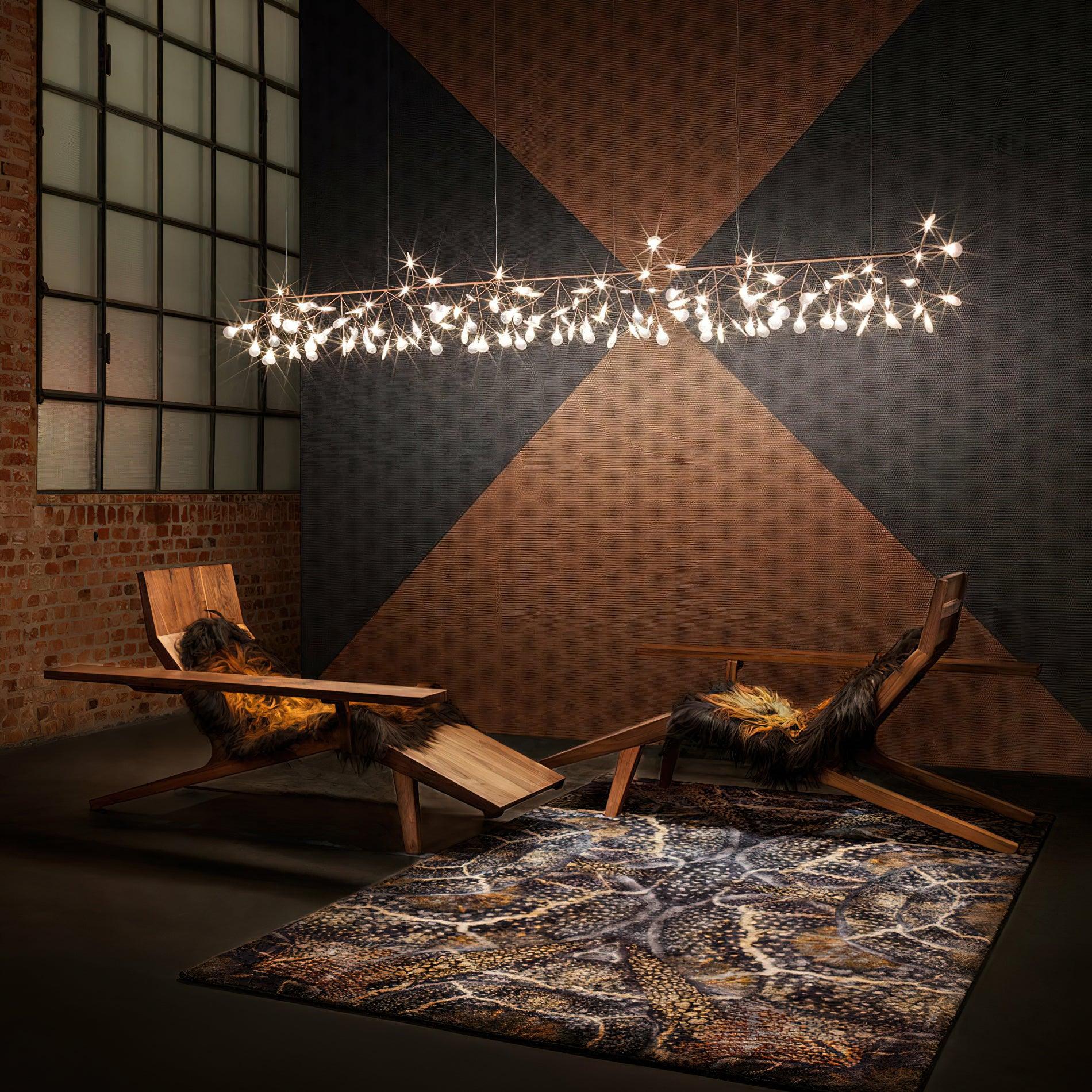 Lustra Chandelier LED Branch Long Linear Artistic - Letslighting