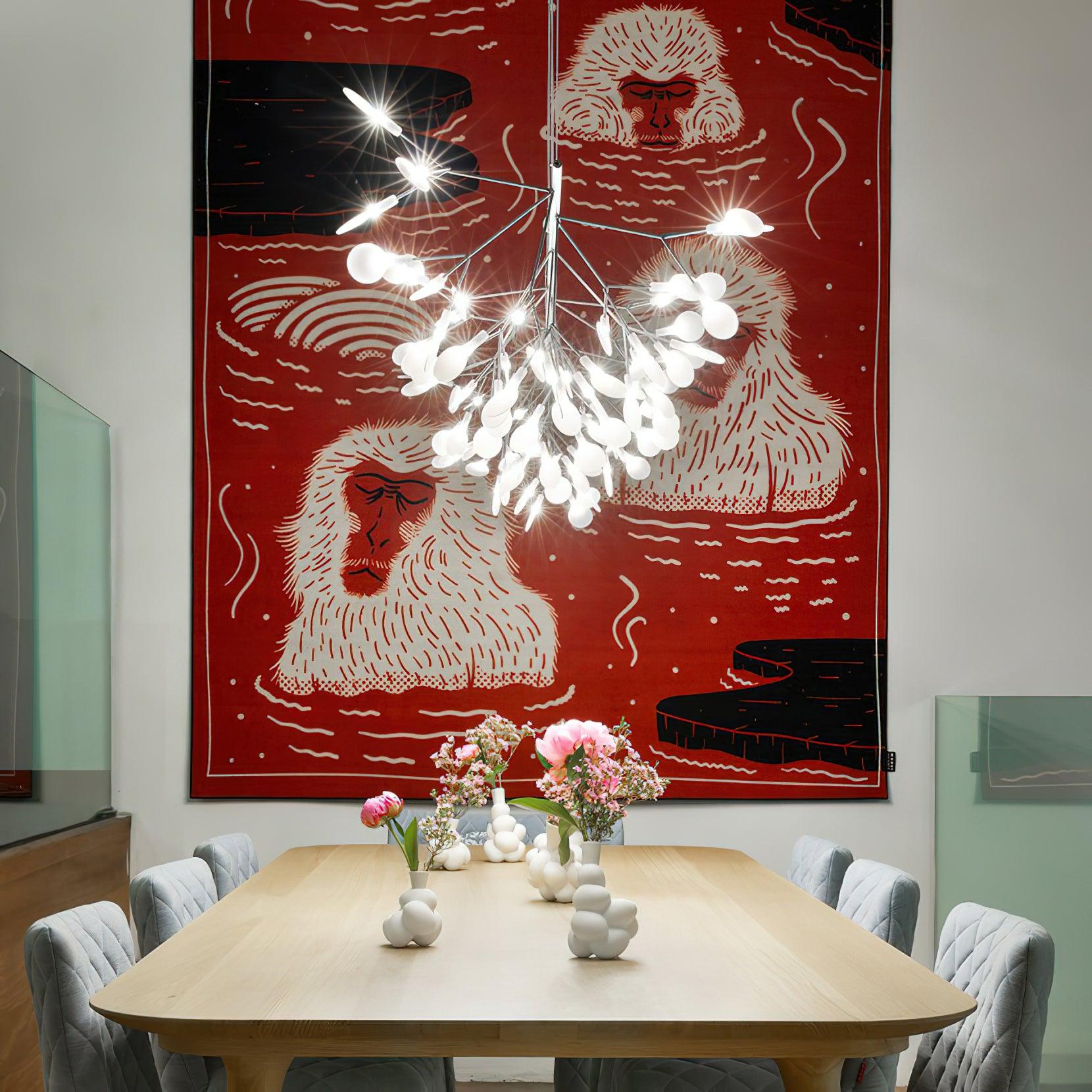 Lustra Chandelier LED Branch Long Linear Artistic - Letslighting
