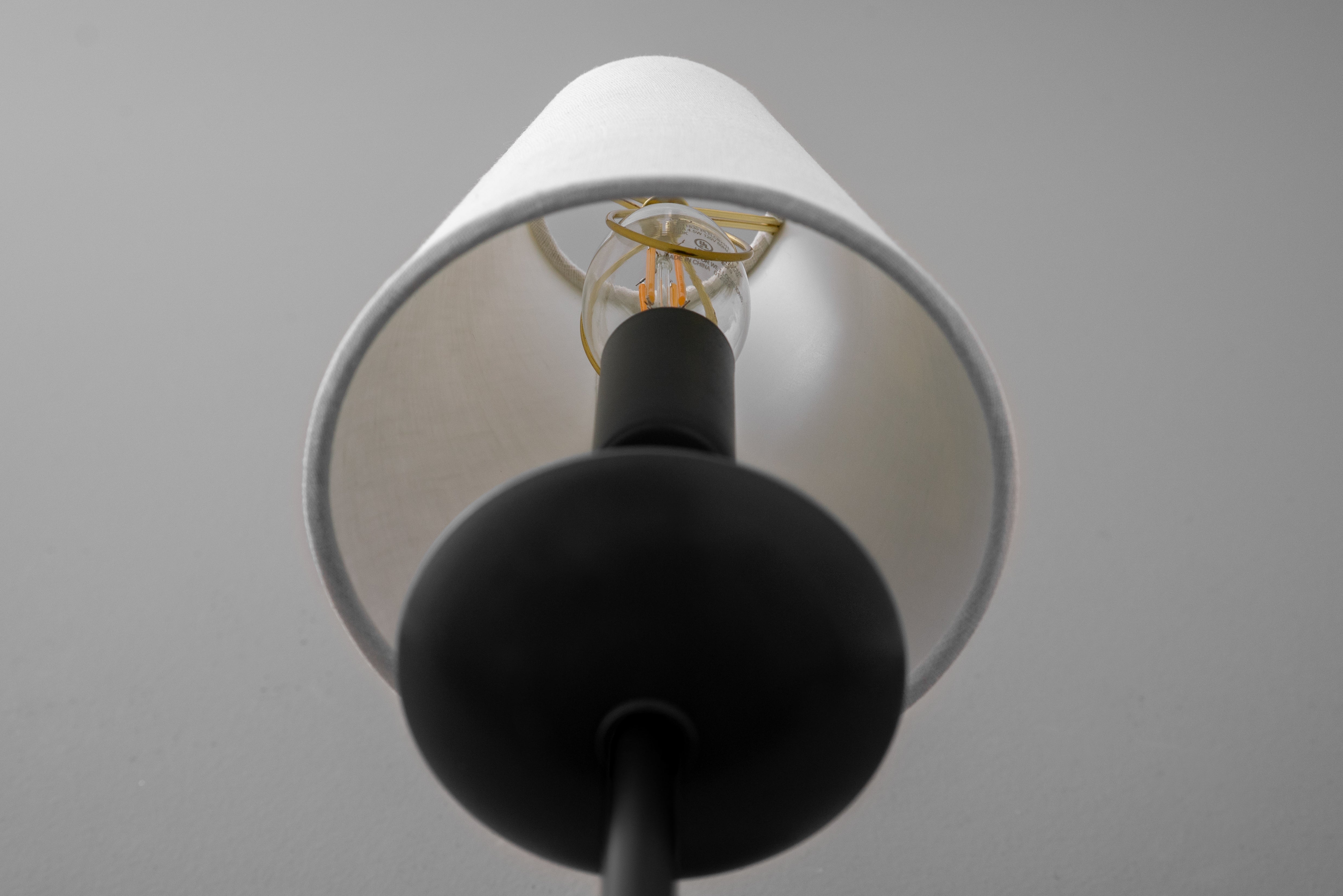 Disc Classic Wall Sconce White Linen Hallways