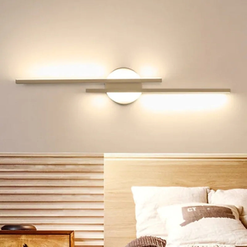 Arisha Modern Nordic Linear LED Indoor Wall Lamp Silikon Bedroom Living Room - Letslighting