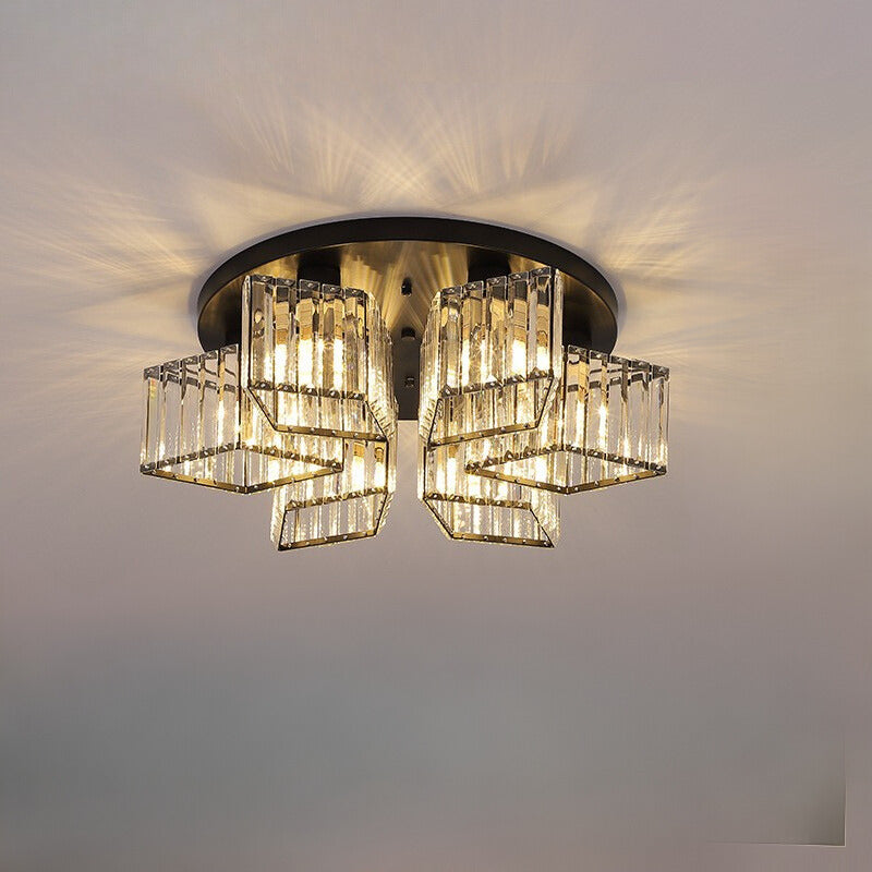 Kristy Modern Ceiling Light Crystal Living Room - Letslighting