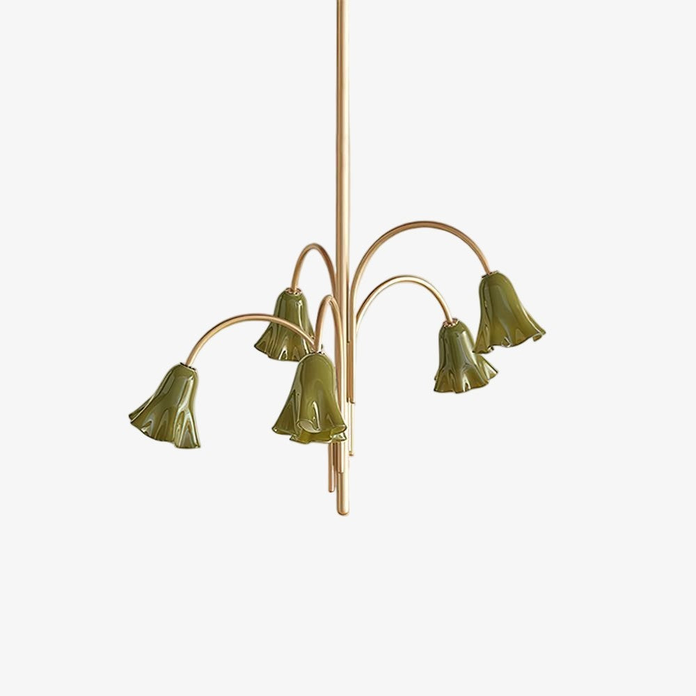 Musa Arched Arm Floral Chandelier Romantic Bedroom
