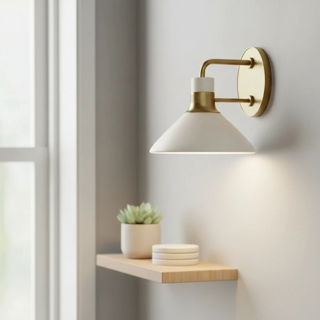 Tallow Wall Lights for Living Room Porcelain Sconce