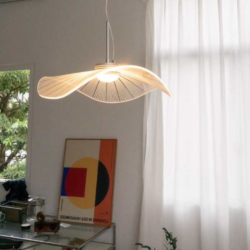 Ritta Design Lotus Leaf Metal Acrylic LED Pendant Light Bedroom