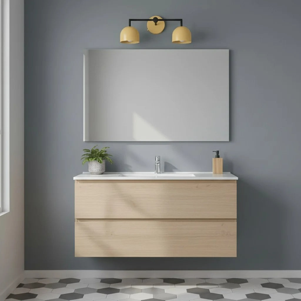 Chroma Brass White Wall Light Contemporary Living Room