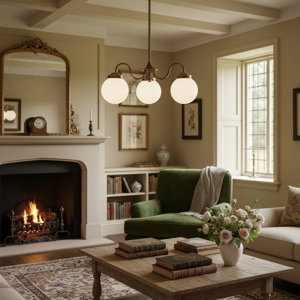 Pearl 3-Light Glass Chandelier