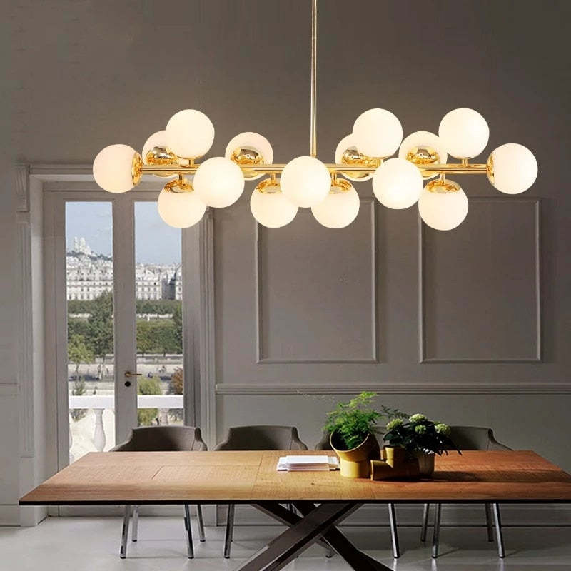 Valentina Chandelier Bubble, Magic Beans, Glass, Dining Room