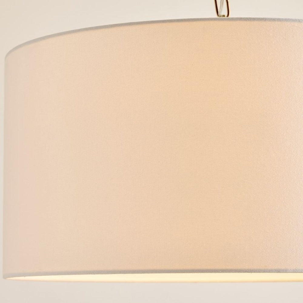 Rowan Linen Drum Pendant Light For Kitchen