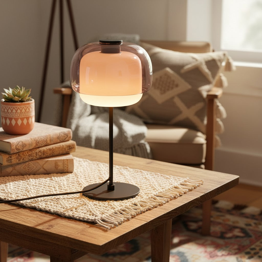 Orbit Glass Table Lamp For Living Room