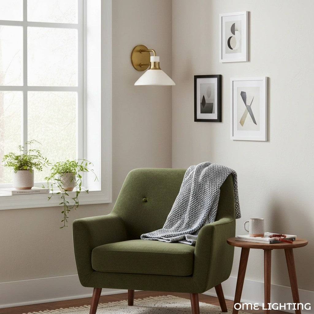 Tallow Wall Lights for Living Room Porcelain Sconce