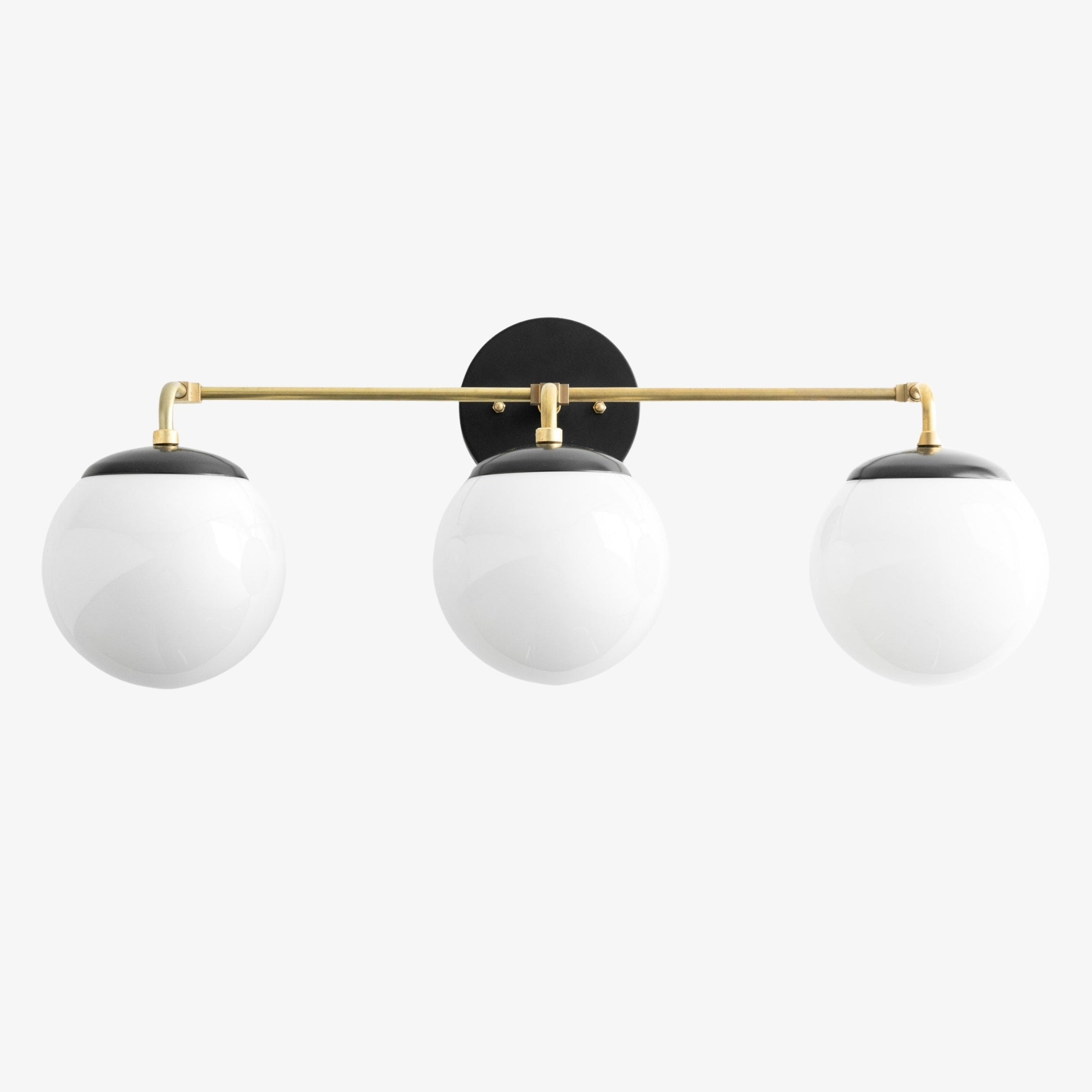 Pearl 2/3-Light Wall Sconce Milk Glass Hallway