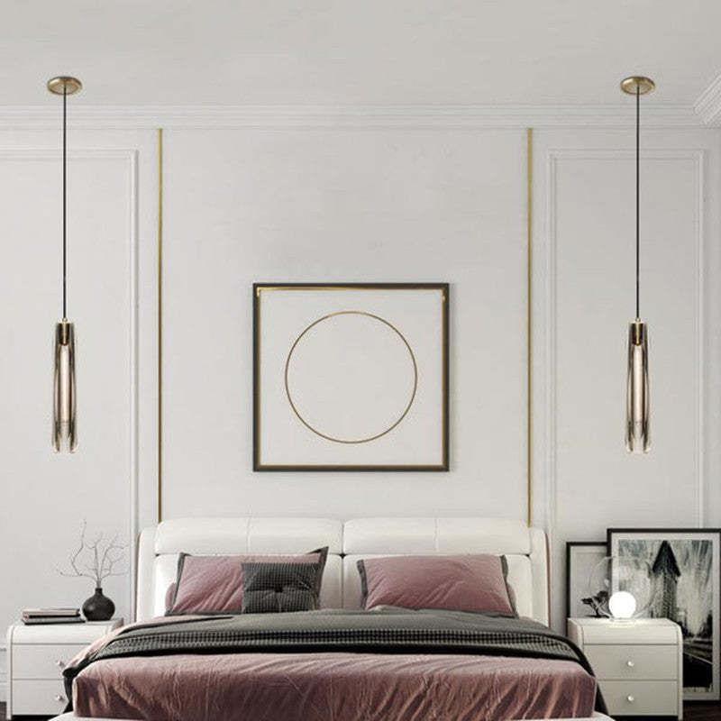 Arisha Brass Designer LED Glass Pendant Lamp - Letslighting