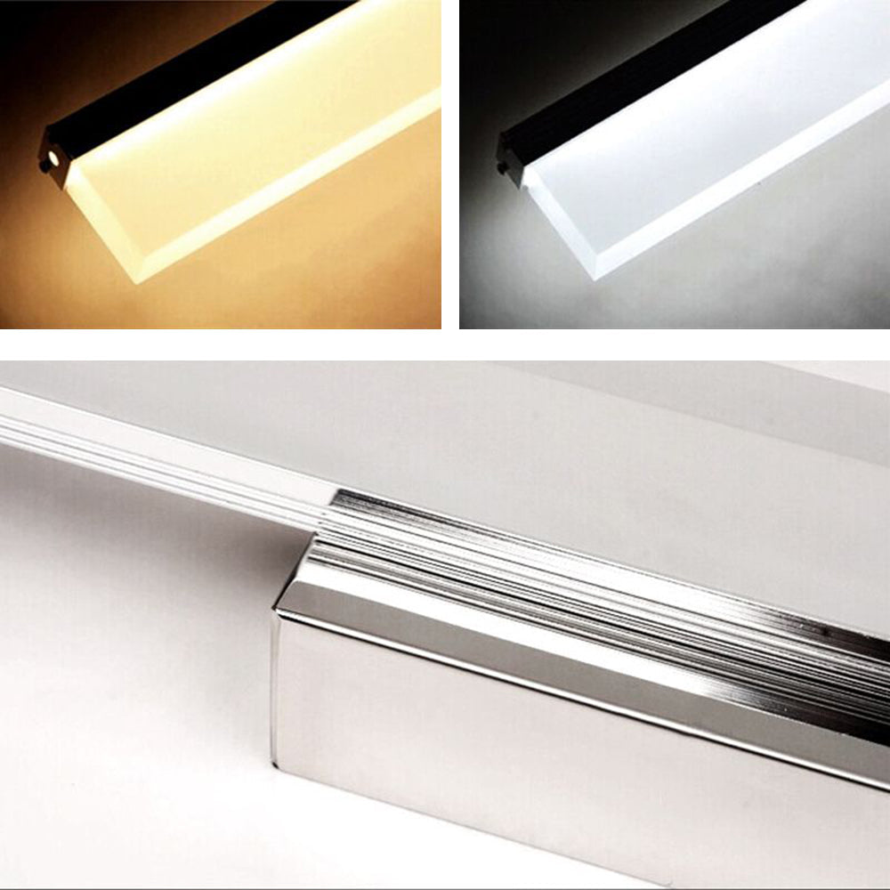 Arisha Modern Rectangular Arcylic Mirror Front Vanity Wall Lamp - Letslighting