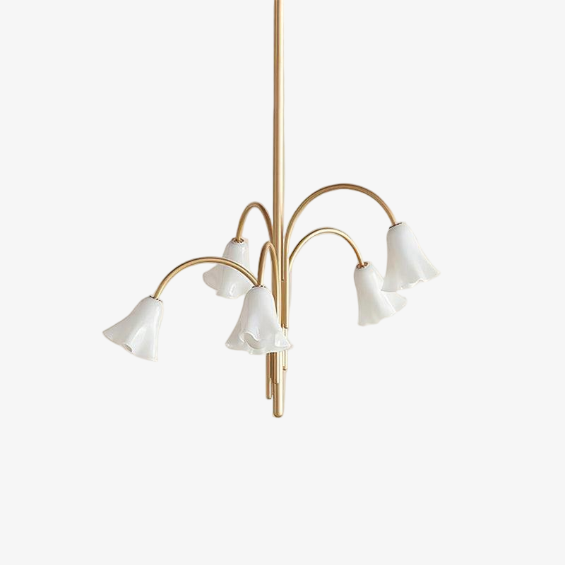 Musa Arched Arm Floral Chandelier Romantic Bedroom
