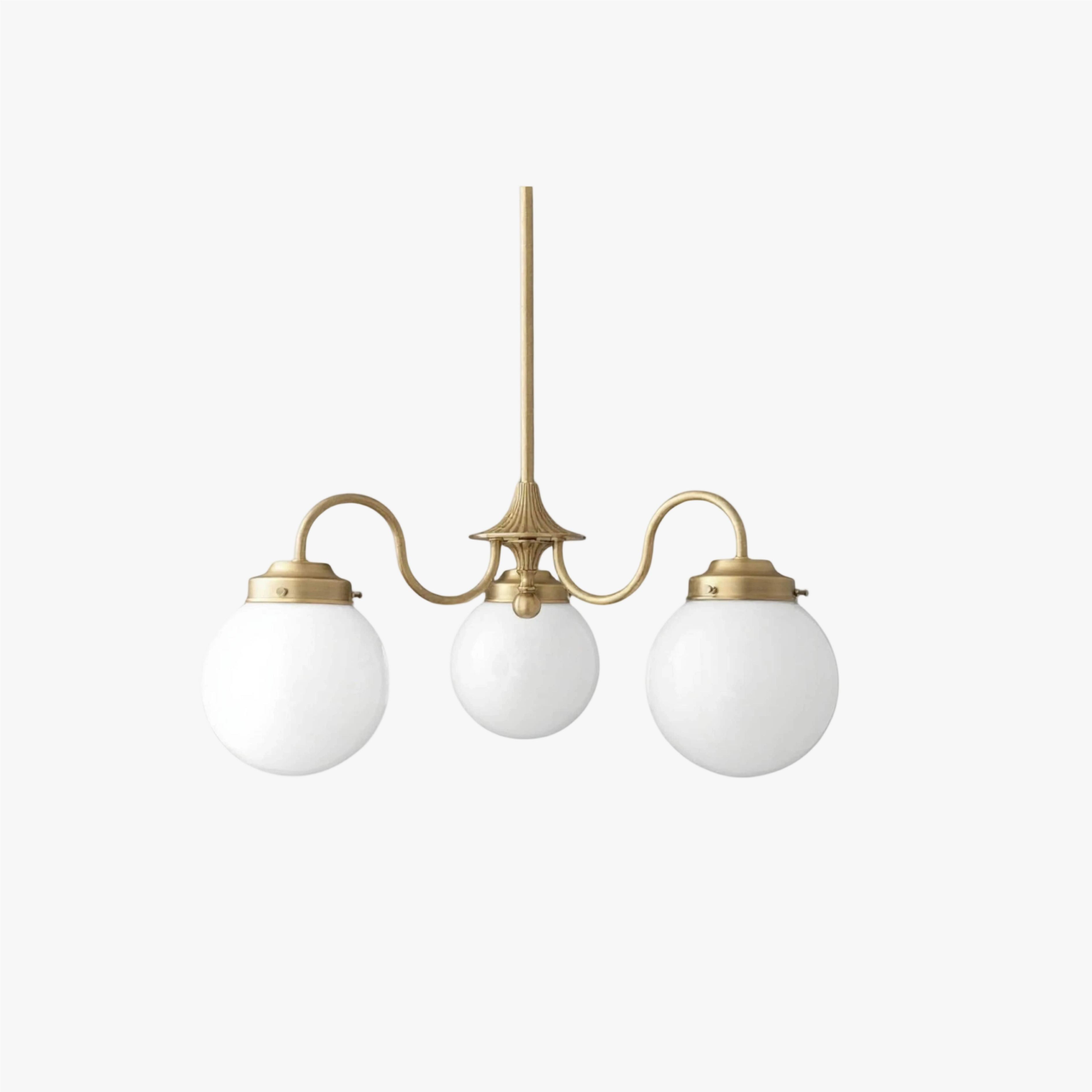 Pearl 3-Light Glass Chandelier