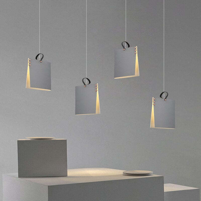 Arisha Artistic Book Shape Fabric Pendant Light