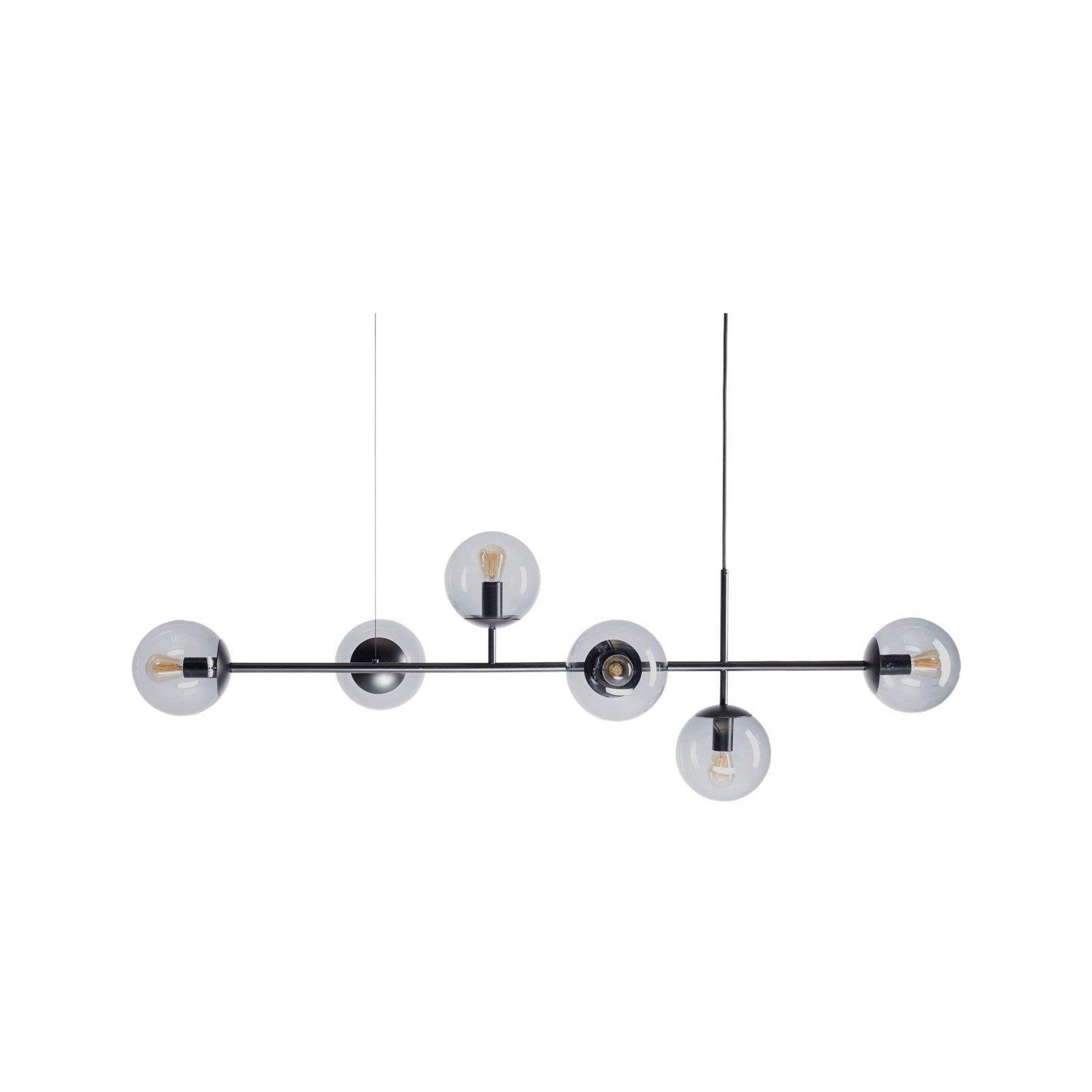 Lustra Pendant Lamp Orb Brass Glass for Living Room - Letslighting