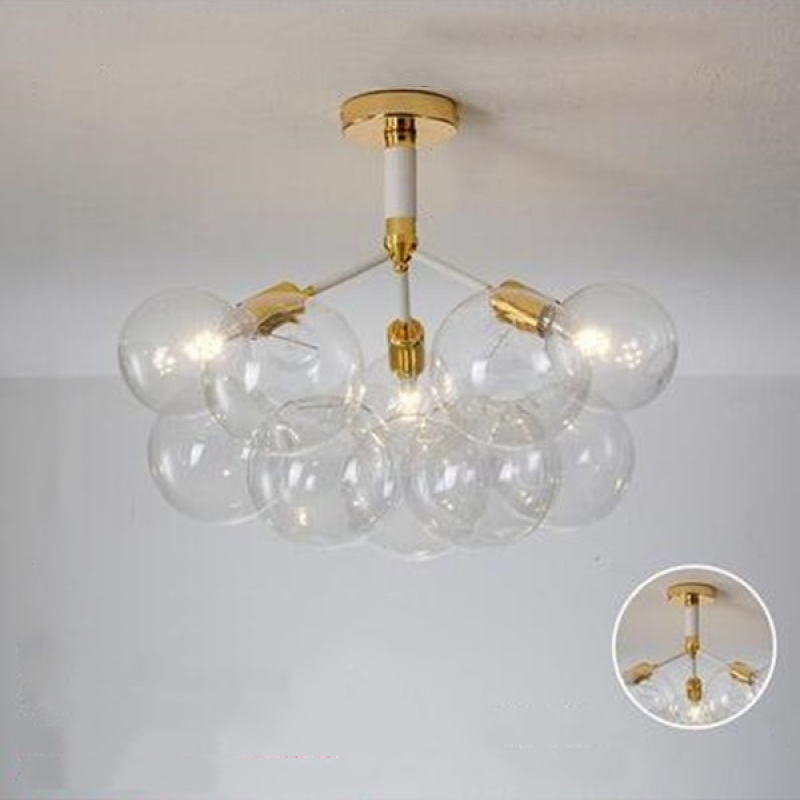 Valentina Nordic Luxury Clear Bubble Pendant Light - Letslighting