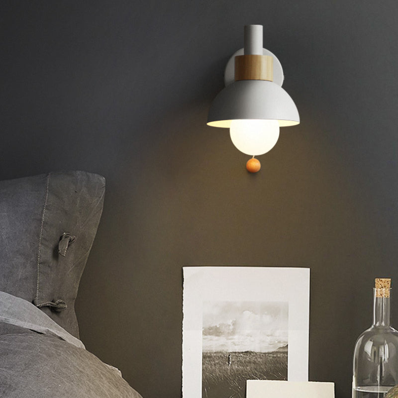 Valentina Modern LED Wall Lamp Glass Bedroom White/Yellow/Pink/Green - Letslighting