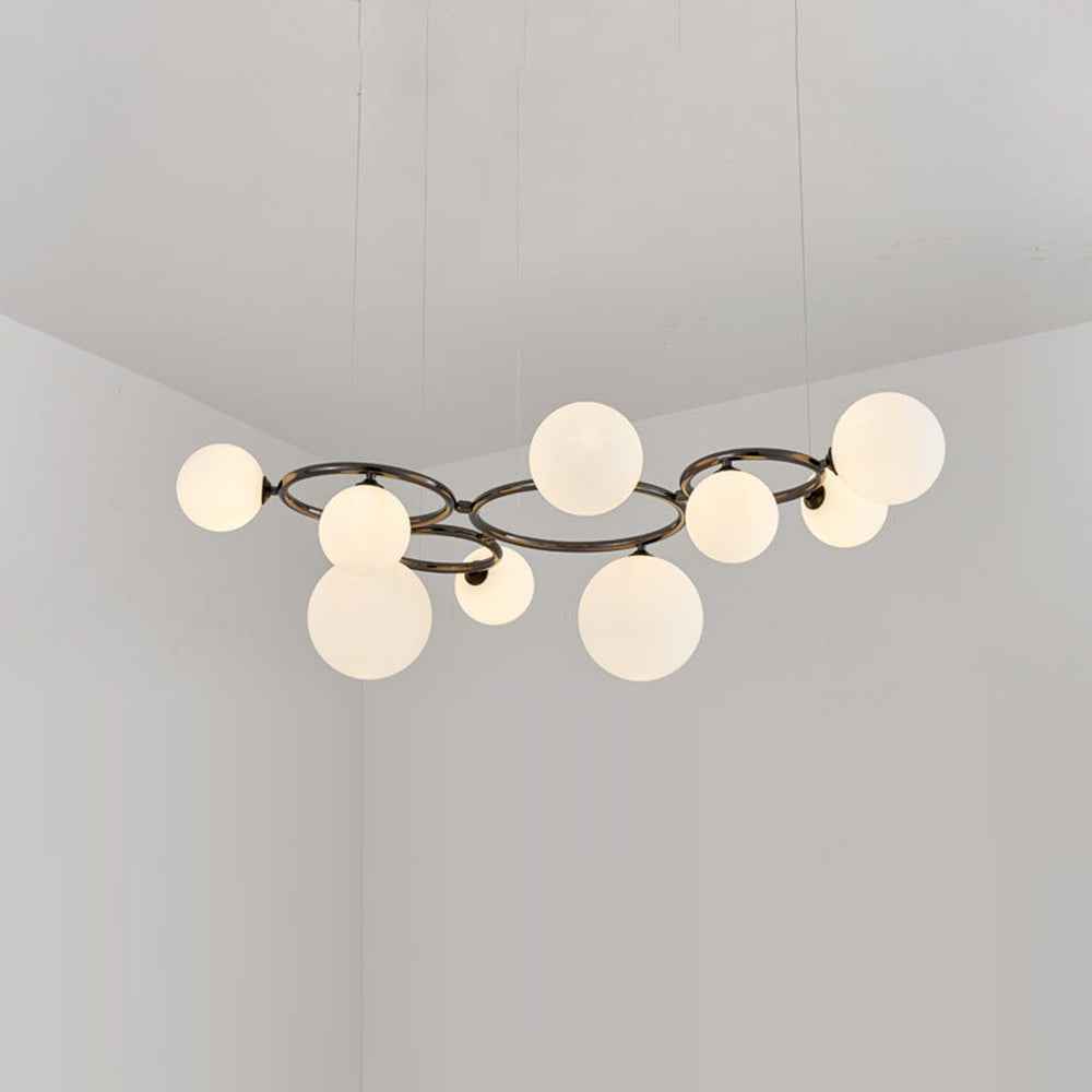 Valentina Modern Designe Wave Metal Glass Pendant Light
