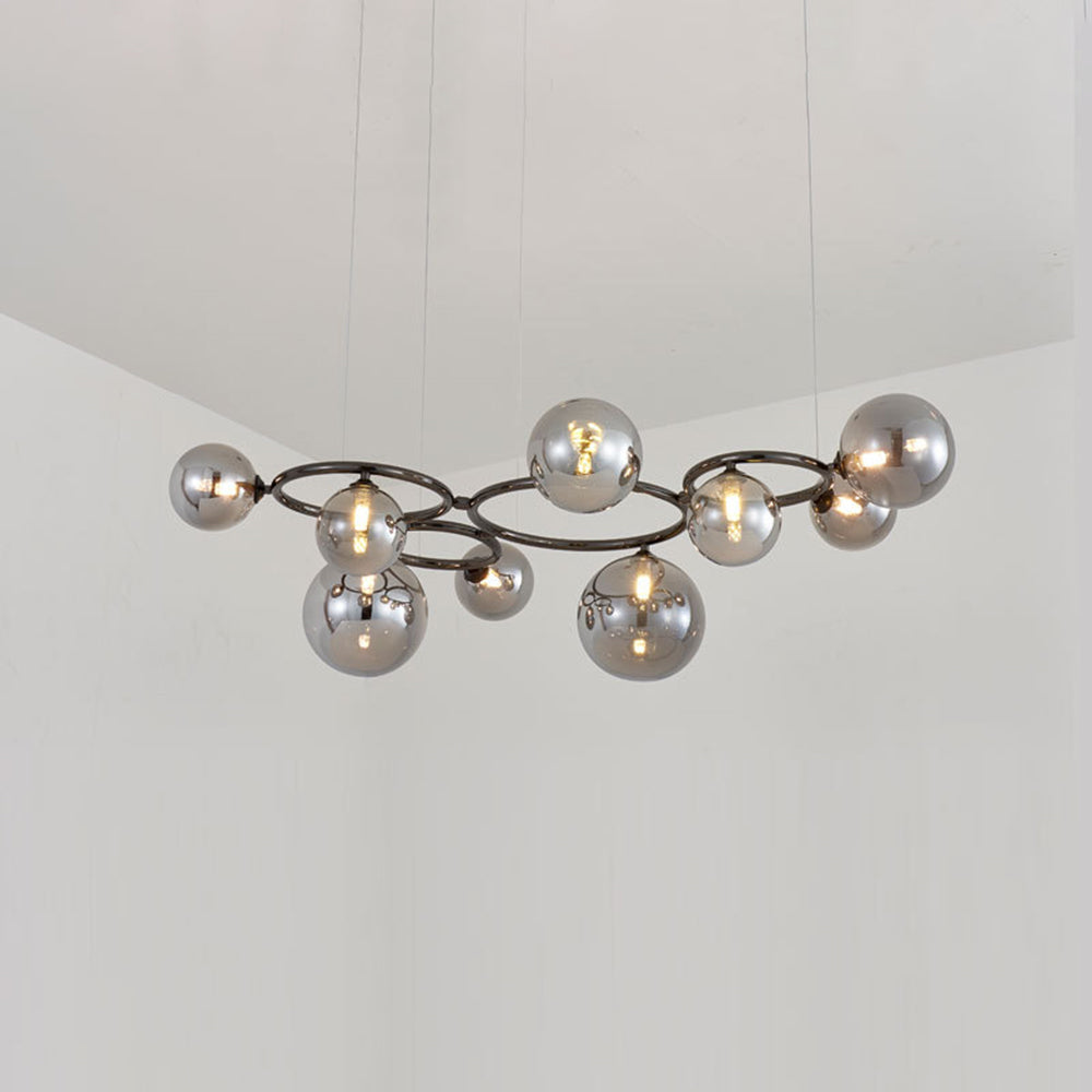 Valentina Modern Designe Wave Metal Glass Pendant Light