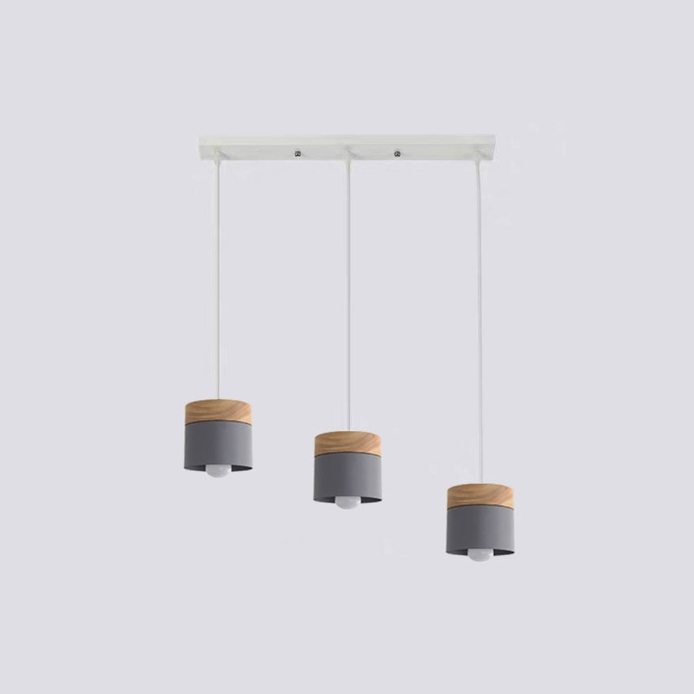 Valentina Modern Can Shape /Wood Pendant Light - Letslighting