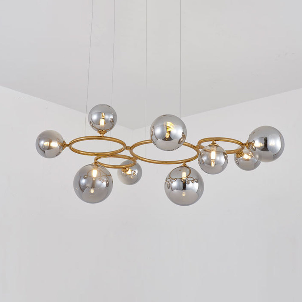 Valentina Modern Designe Wave Metal Glass Pendant Light