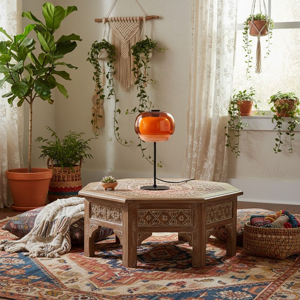 Orbit Glass Table Lamp For Living Room