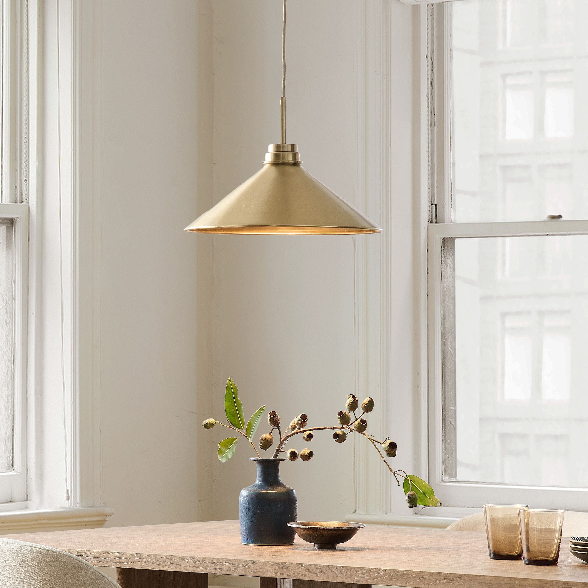 Grange Pendant Light Metal&Glass