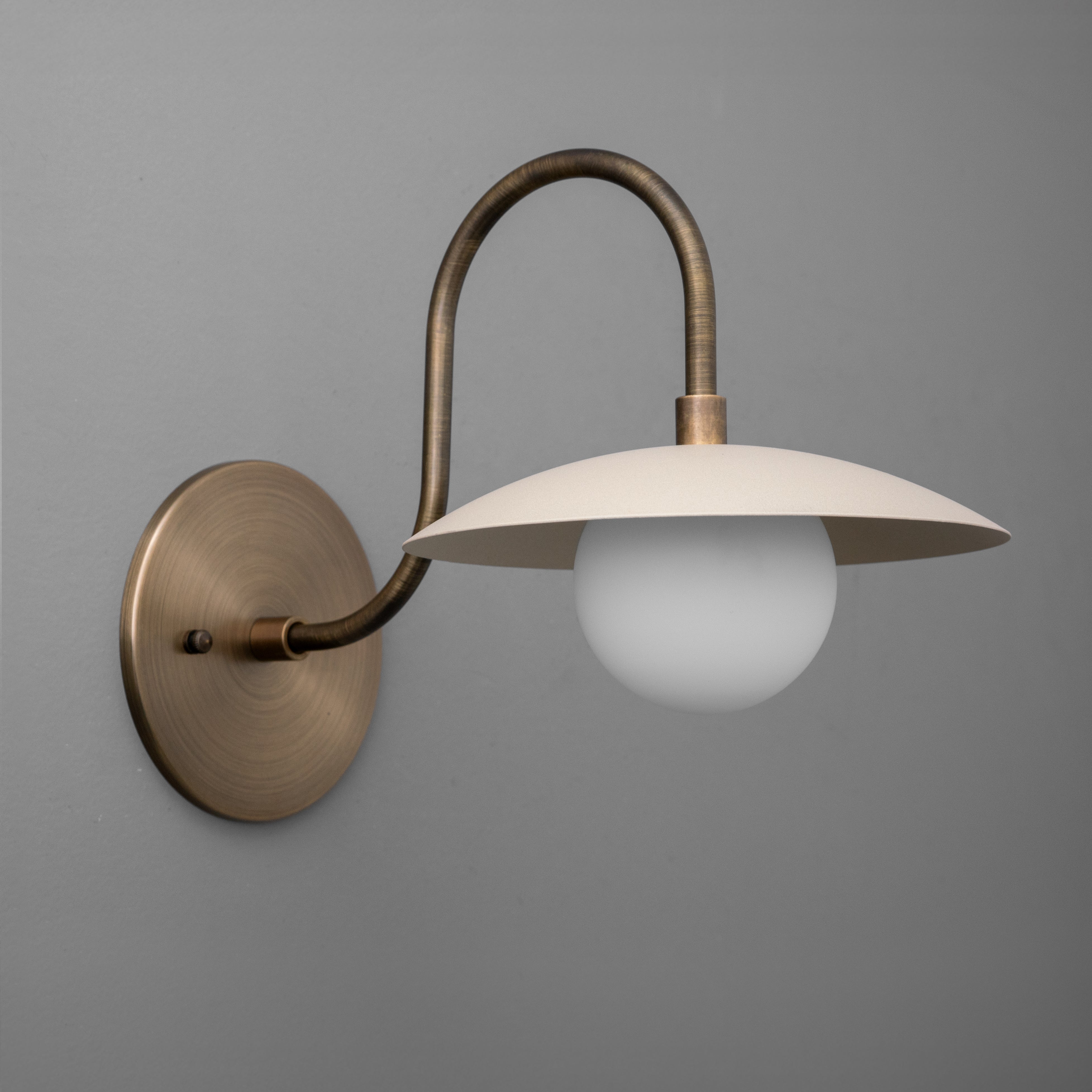 Disc Metal Arched Wall Sconce