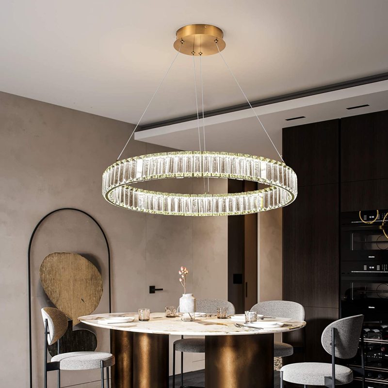 Kristy Elegant Round Crystal Chandelier - Letslighting