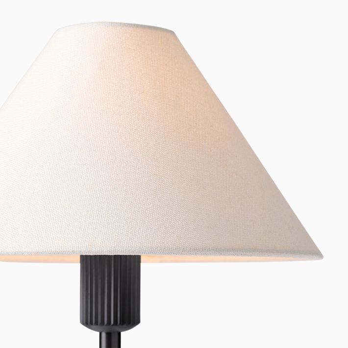 Vector Metal Linen Shade Floor Lamp