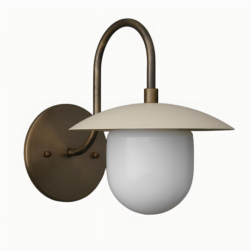 Disc Metal Arched Wall Sconce