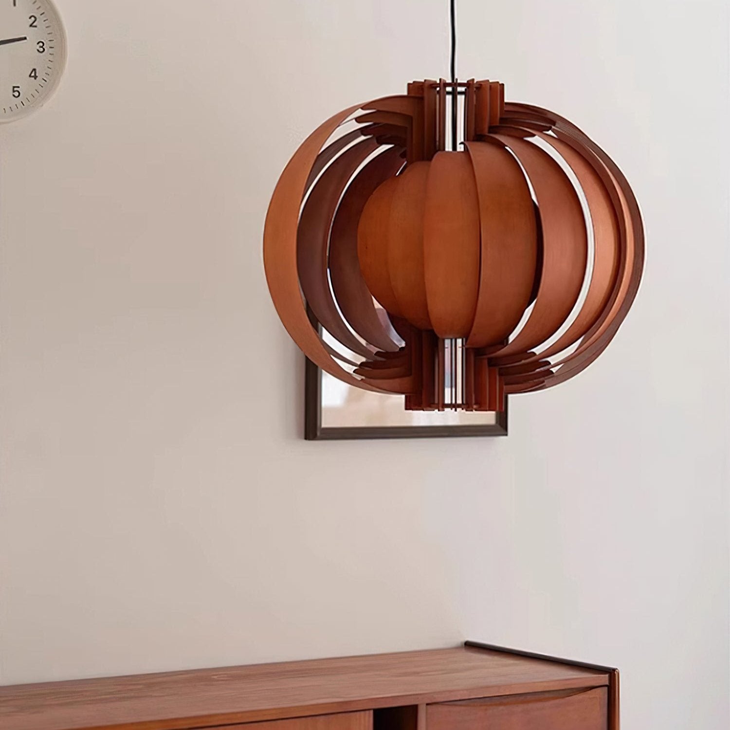 Ivraeus Premium Elegance Ring Wood Pendant Light - Letslighting
