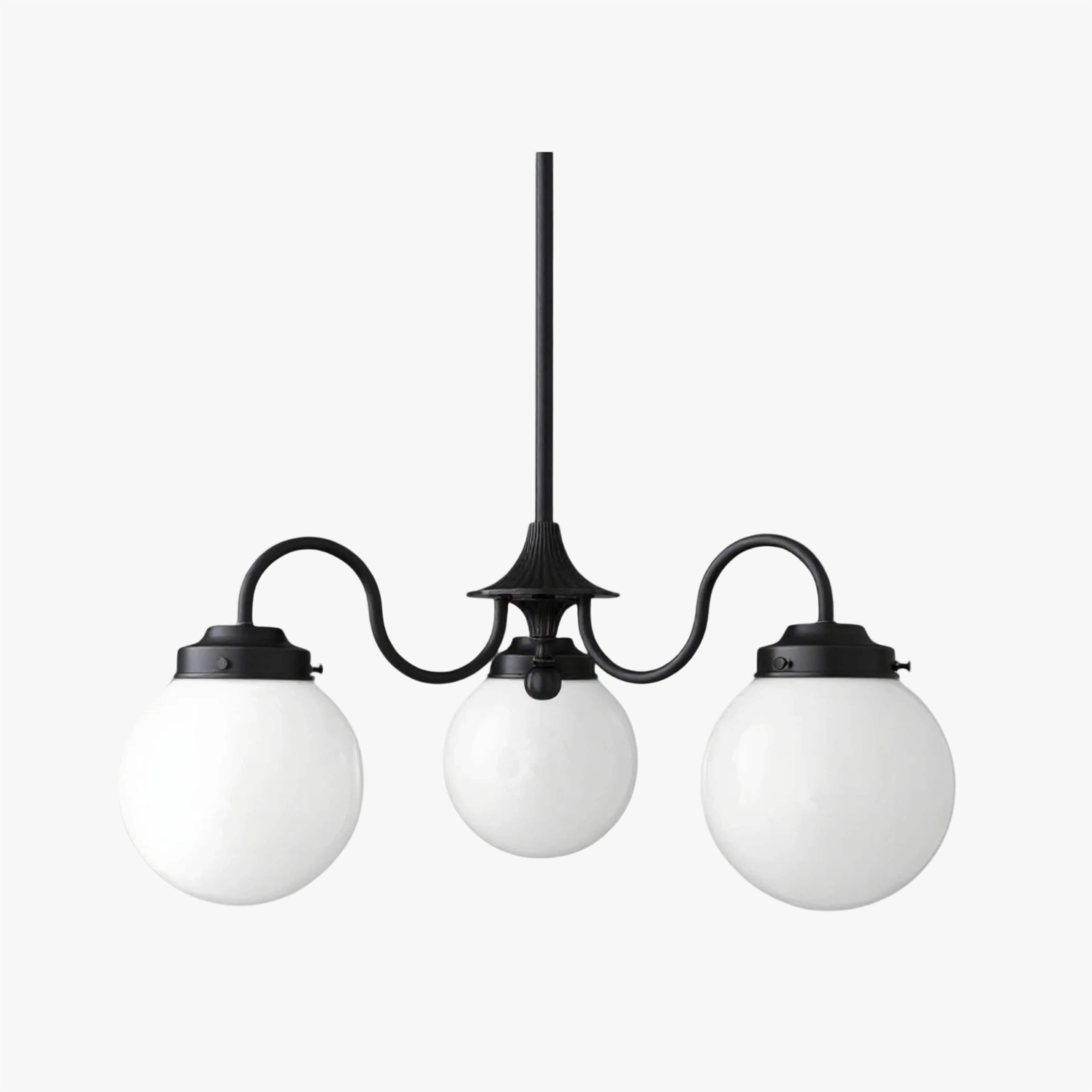 Pearl 3-Light Glass Chandelier