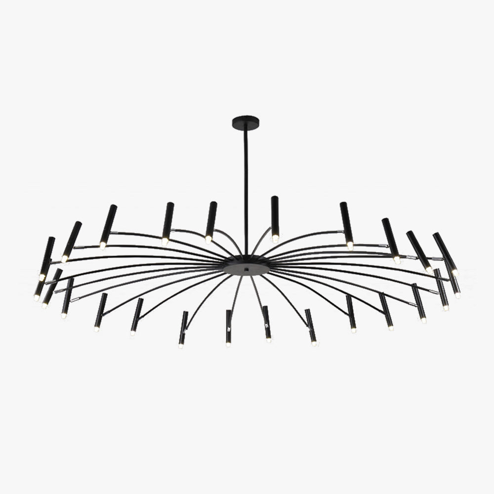 Arisha Modern Blown Linear Metal Chandelier