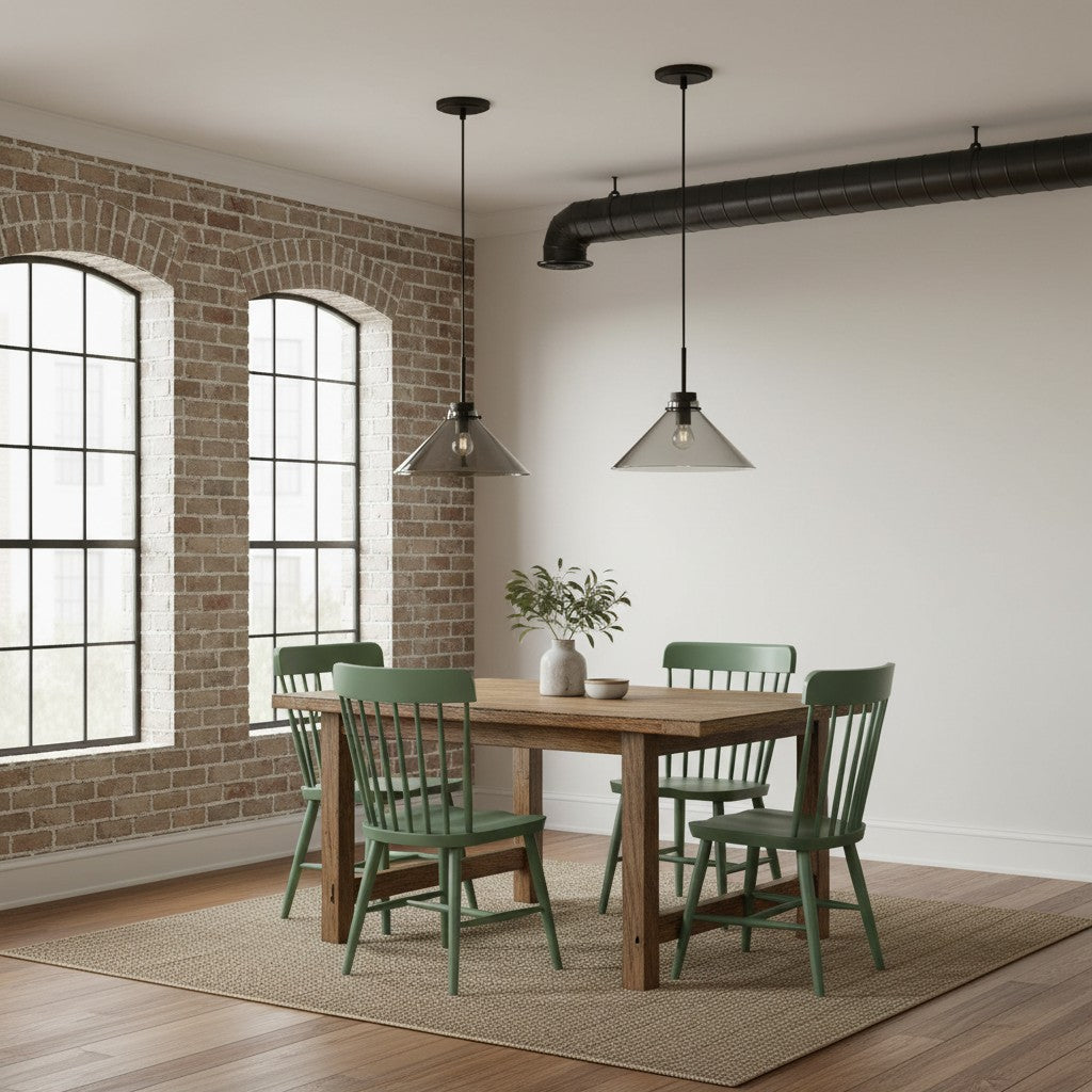 Grange Pendant Light Metal&Glass